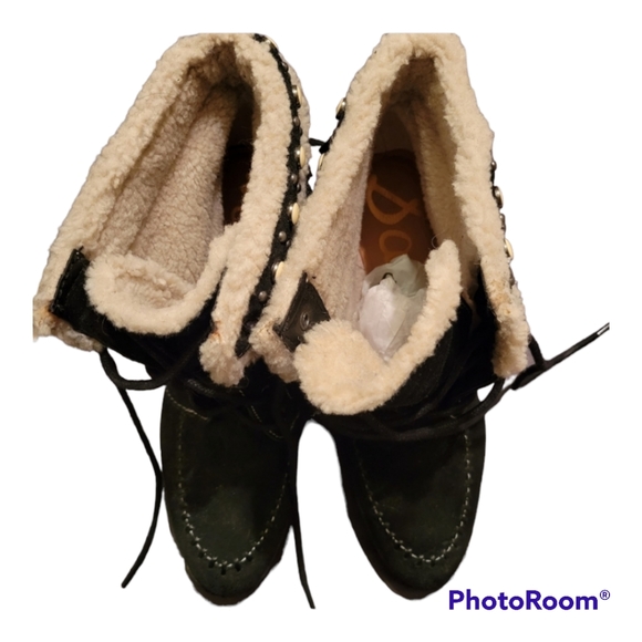 Sam Edelman shearling lined suede boots size 11. - Picture 3 of 3